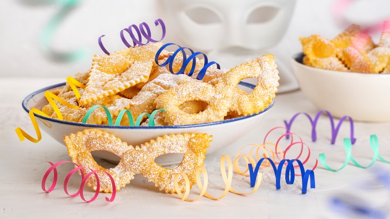 Carnival mask cookies