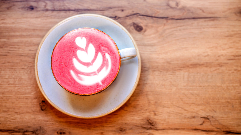 A pink latte.