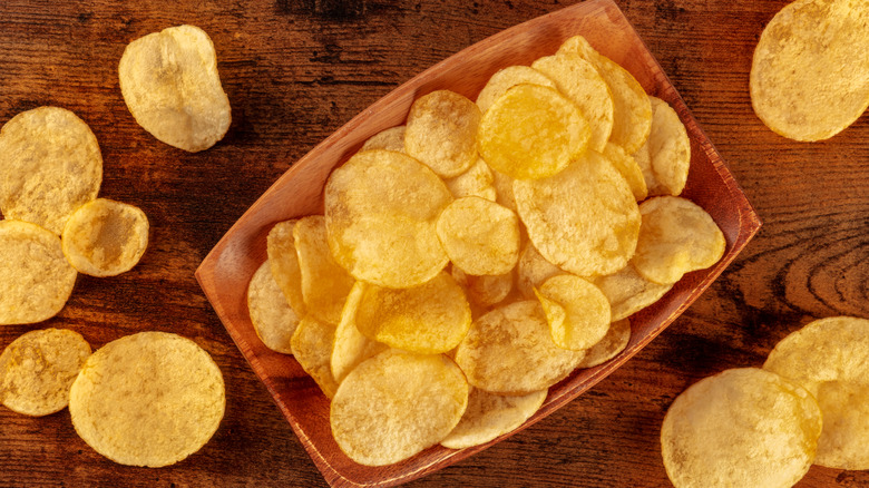 bowl of potato chips