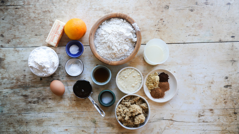 Ingredients for German Lebkuchen