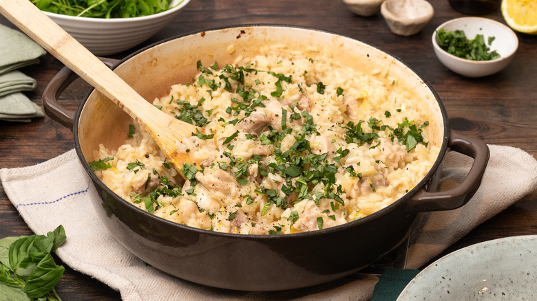 lemon chicken oven risotto