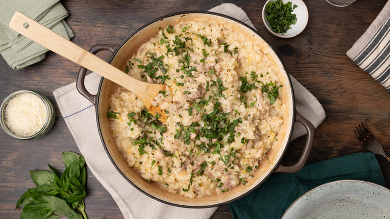 lemon chicken oven risotto