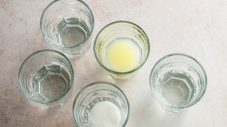 Lemon drop martini tools