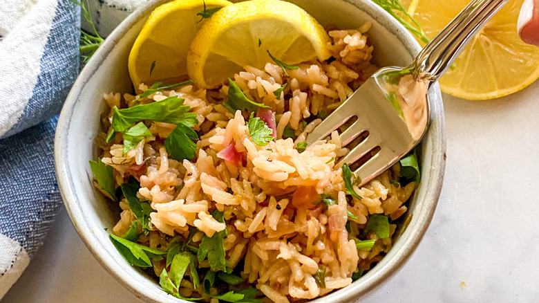 rice in a bowl 