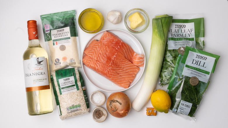 lemony salmon risotto ingredients 