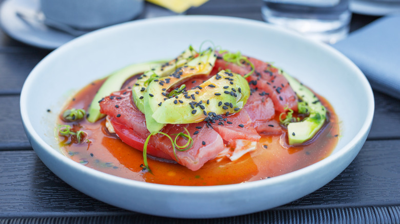 tuna sashimi ceviche