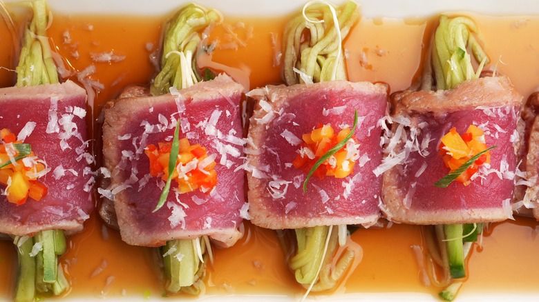 tuna aguachile style