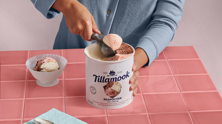 Tillamook Neapolitan ice cream