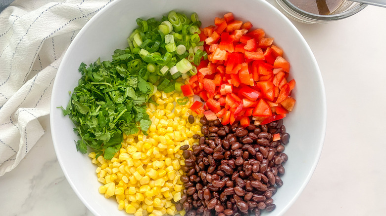 cut veggies in bowl