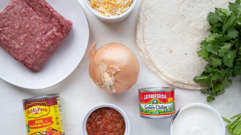 loaded beef enchiladas ingredients 
