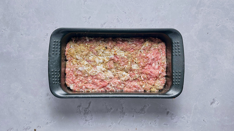 meat in a loaf pan