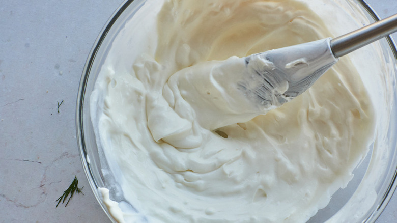 cream cheese spread in bowl