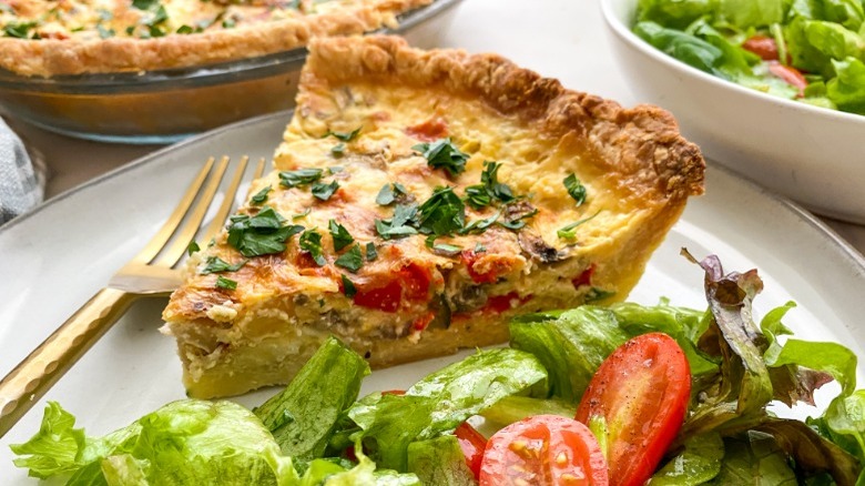 Loaded Vegetarian Quiche Recipe