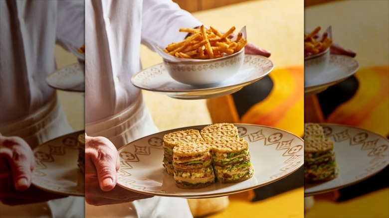 Louis Vuitton Café sandwich and fries