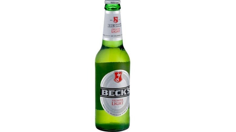 bottle of beck's premier light