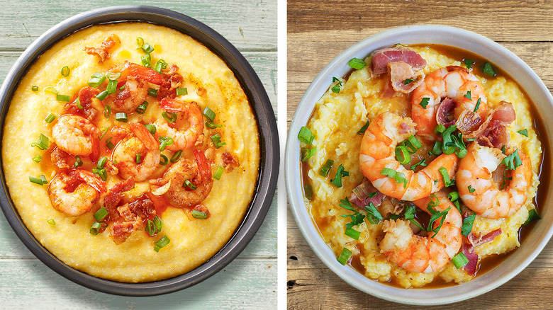 Lowcountry and New Orleans shrimp and grits
