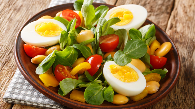 Lupini beans on a salad