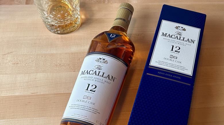 Macallan Double Cask 12 Year bottle and box