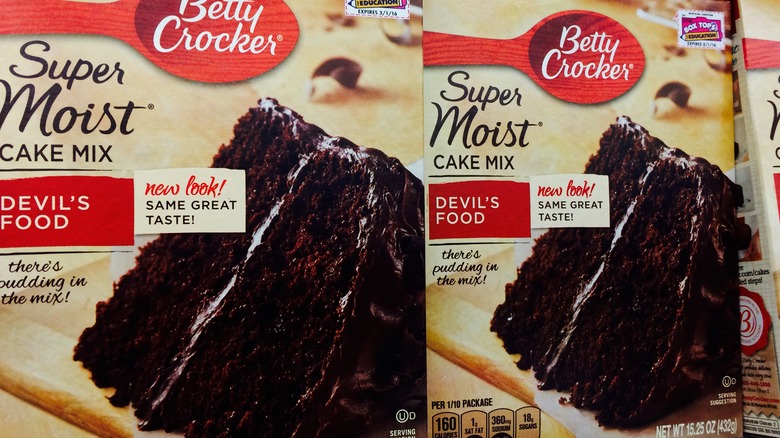 devil's food cake mix boxes