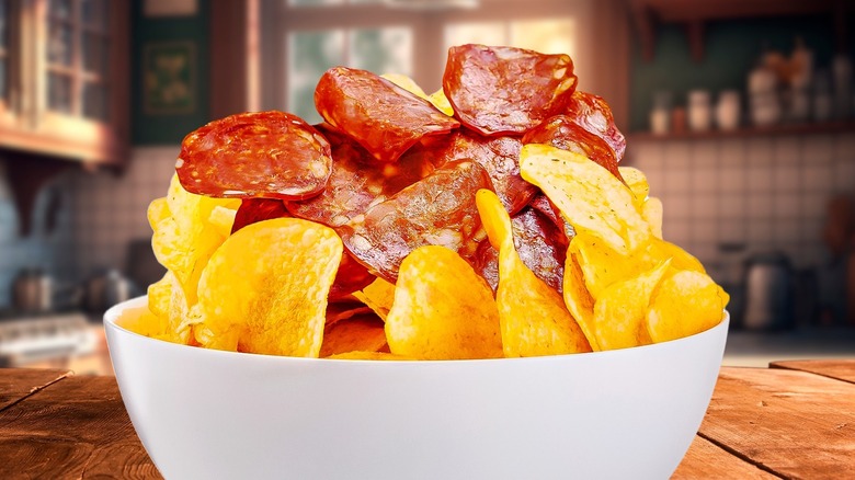 salami chips