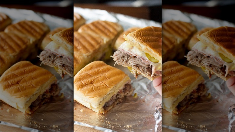 Cuban sandwich sliders