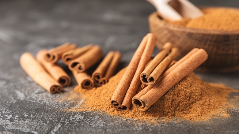 whole and ground cinnamon