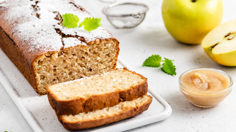 Banana bread and applesauce