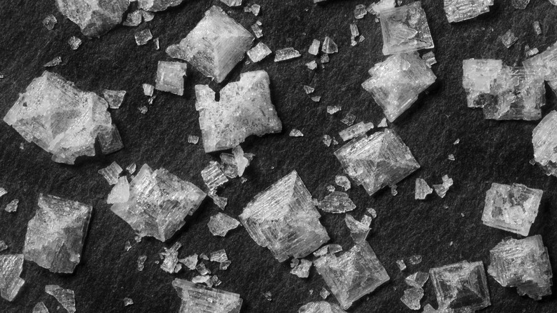 large salt crystals