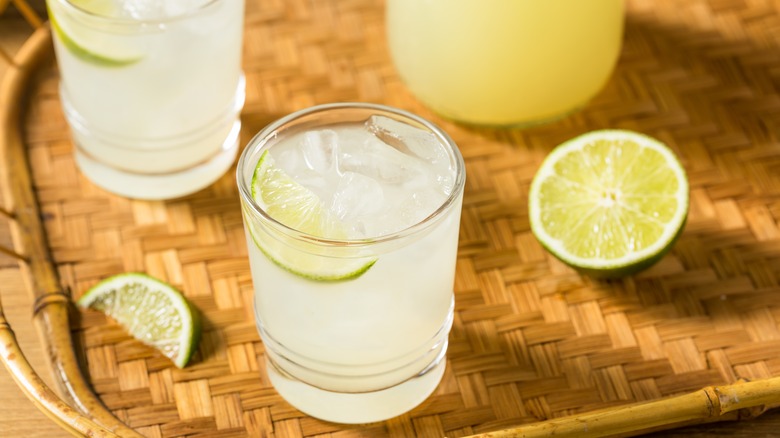 glasses of limeade