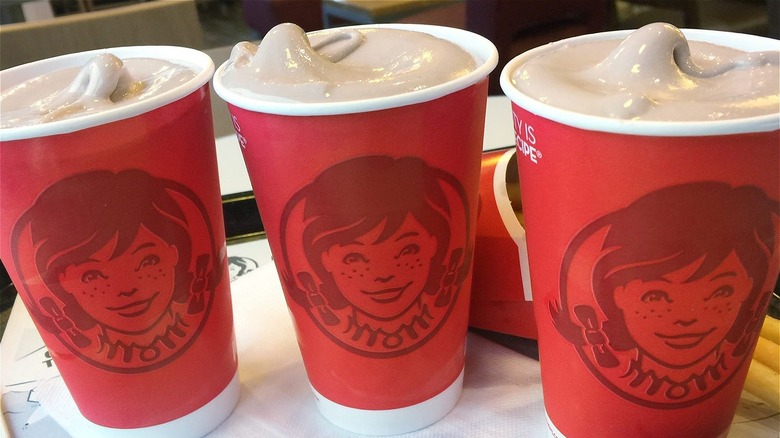 cups of Wendy's frosties