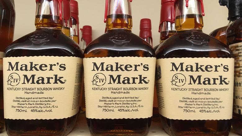 Maker's Mark on shelf