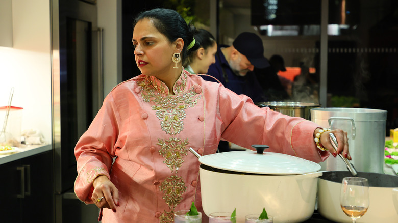 Maneet Chauhan cooking