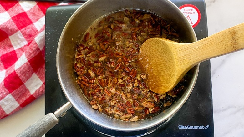 sauce ingredients in small pot