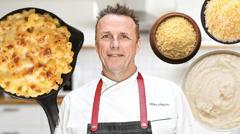 Marc Murphy and mac and cheese ingredients