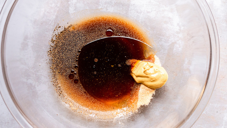 marinade ingredients in bowl