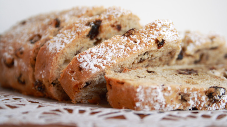 Close up of sliced Irish soda bread 