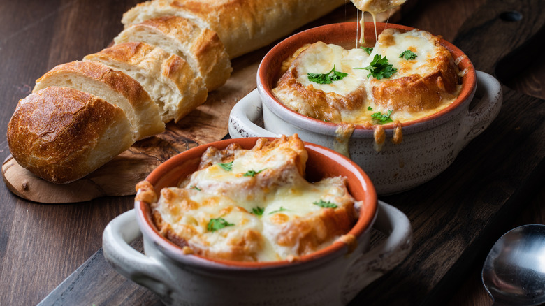 French onion soup bowls