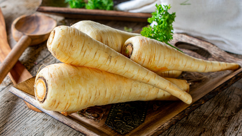 Plate of parsnips