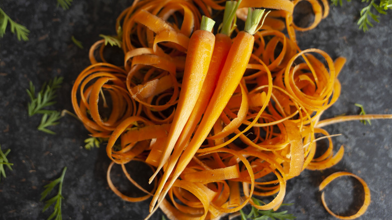 Carrots and peels