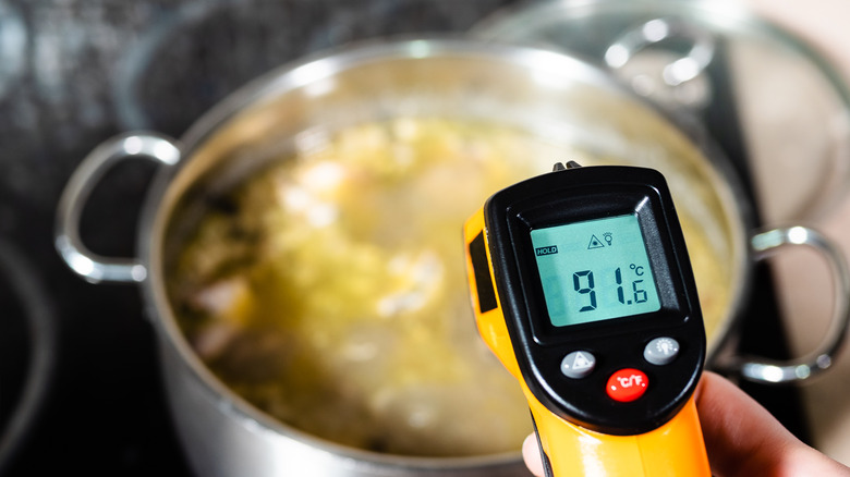 Thermometer boiling stock