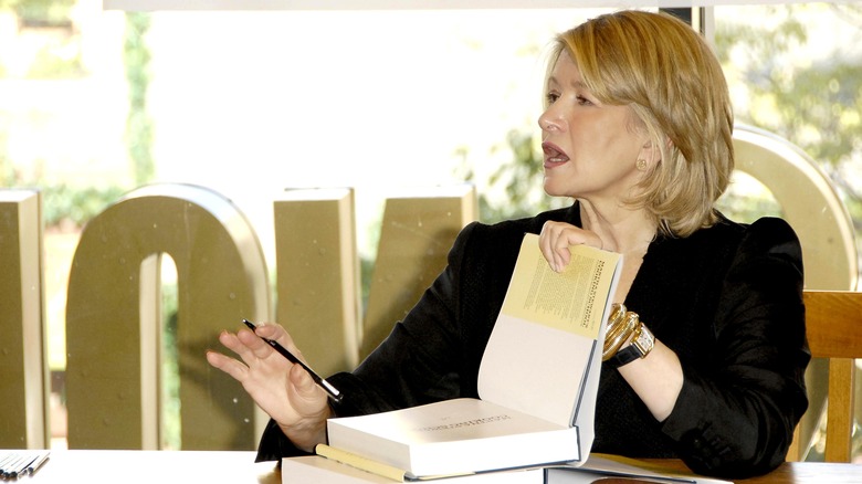 Martha Stewart at a book signing