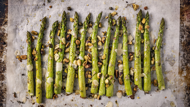 cooked asparagus