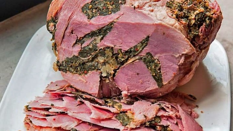 stuffed ham, a southern Maryland specialty