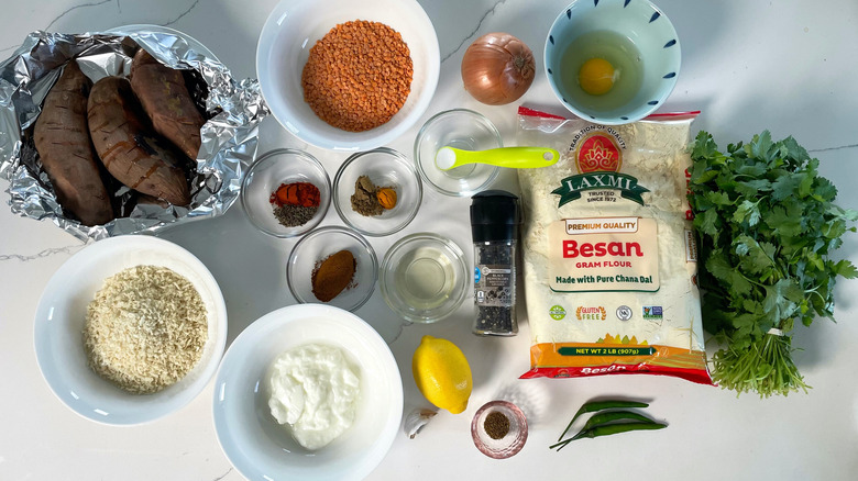 sweet potato lentil croquette ingredients