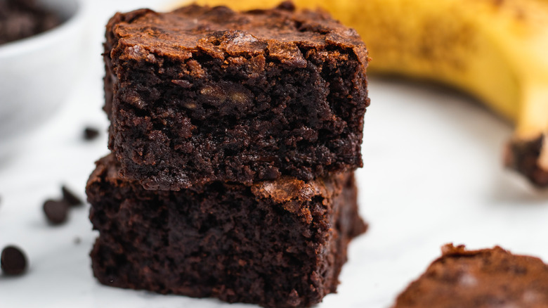 banana chocolate brownies