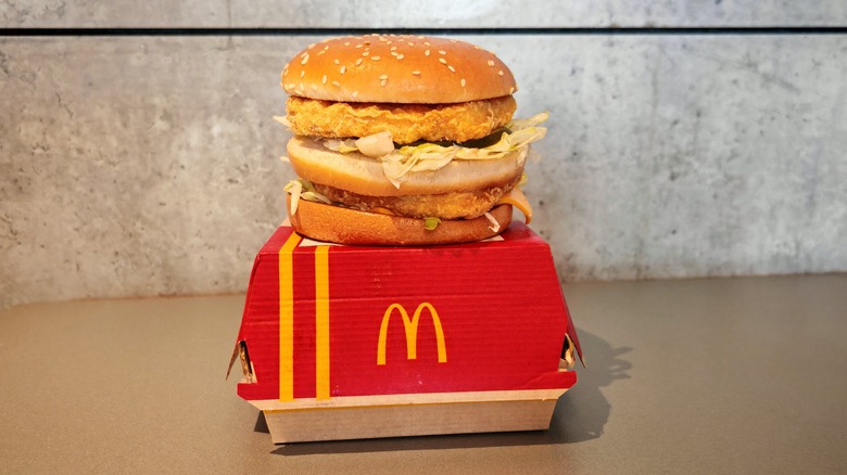 Chicken Big Mac on box