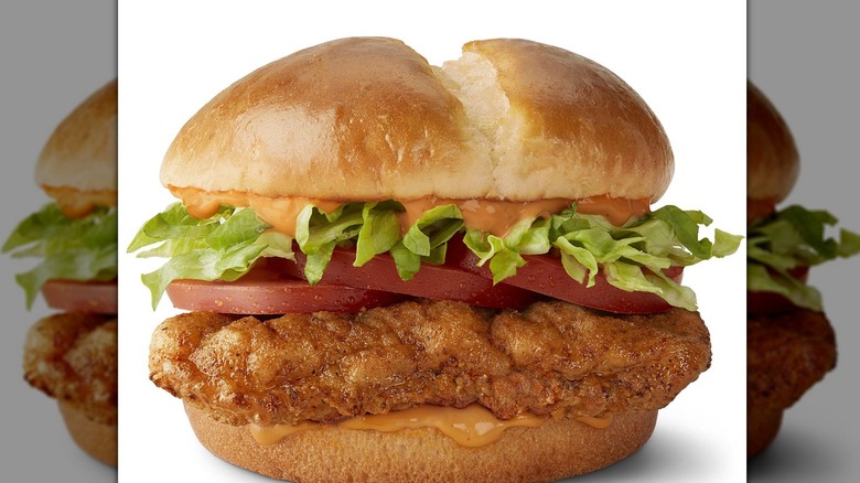 McDonald's deluxe Cajun sandwich