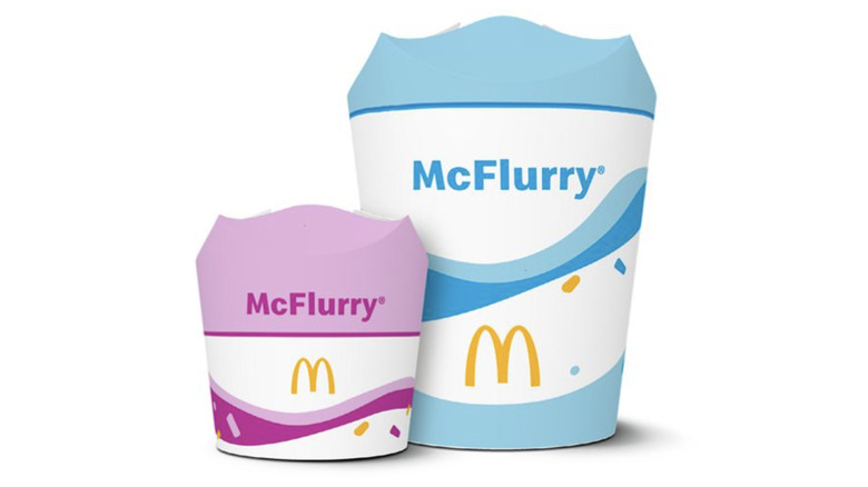 McDonald's McFlurry new packaging flaps