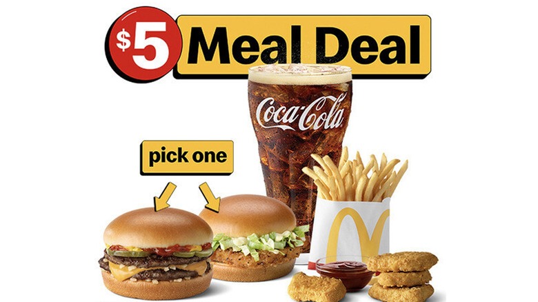 McDonald's $5 meal deal bundle