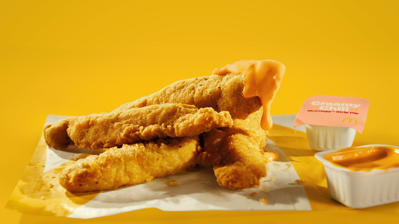 The new McCrispy Strips and Creamy Chili Dip